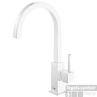 Keukenkraan Tres Cocina Gebogen Uitloop 20.5 Cm Mat Wit 3 Keukenkraan Tres Cocina Gebogen Uitloop 20.5 Cm Mat Wit