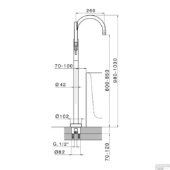 Vrijstaande Badkraan Salenzi Giro Gegalvaniseerd Geborsteld Messing Goud 11 Vrijstaande Badkraan Salenzi Giro Gegalvaniseerd Geborsteld Messing Goud -Exporteren Badkamer Top Winkel 10aj10 tech 3