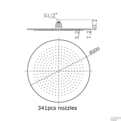Regendouchekop Sapho Rond 40 Cm Chroom -Exporteren Badkamer Top Winkel 1203 04 regendouchekop sapho rond 40 cm chroom 3
