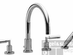 Dornbracht Tara. 4-gats Badrandcomb.voor Badrandmontage Met Hendel Chroom