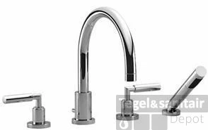 Dornbracht Tara. 4-gats Badrandcomb.voor Badrandmontage Met Hendel Chroom 3 Dornbracht Tara. 4-gats Badrandcomb.voor Badrandmontage Met Hendel Chroom