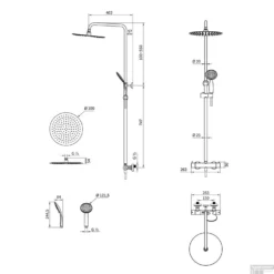 Regendoucheset Tiger Splash Dia. 30 Cm Twiss Zwart -Exporteren Badkamer Top Winkel 1714840746 regendoucheset tiger splash dia. 30 cm twiss zwart tech
