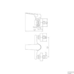 Douchemengkraan VM Move Eengreeps Incl Rozetten En S-koppeling Chroom -Exporteren Badkamer Top Winkel 182870 tt