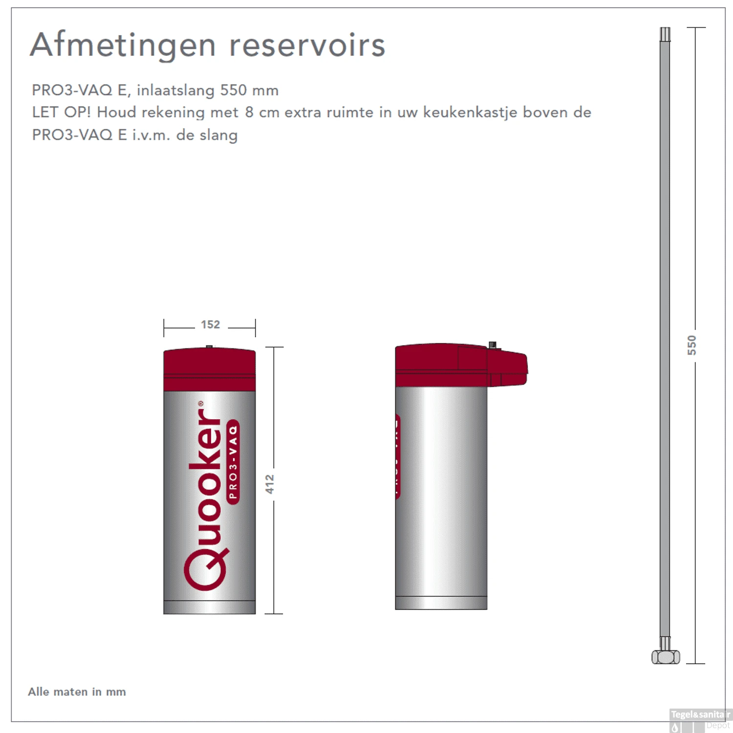 Quooker Flex RVS Met PRO3 VAQ-E Boiler 6 Quooker Flex RVS Met PRO3 VAQ-E Boiler - Afbeelding 4