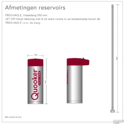 Quooker Cube Flex RVS Met Pro3-VAQ Boiler -Exporteren Badkamer Top Winkel 1quooker pro3 technisch 2 1