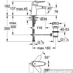 Grohe Eurodisc Cosmopolitan Bidetkraan Met Waste Chroom 6 Grohe Eurodisc Cosmopolitan Bidetkraan Met Waste Chroom -Exporteren Badkamer Top Winkel 22613