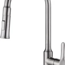 Wiesbaden 304-Oxford RVS Keukenkraan + Uittrekb.handdouche