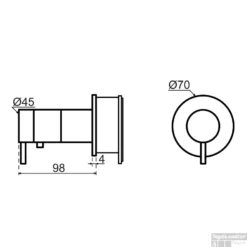 Regendoucheset Qisani Flow Inbouw 2-weg Zonder Plaat Geborsteld Mat Zwart -Exporteren Badkamer Top Winkel 25612 01 m0340 080 qisani flow thermostatische inbouwkraan 1 weg 5