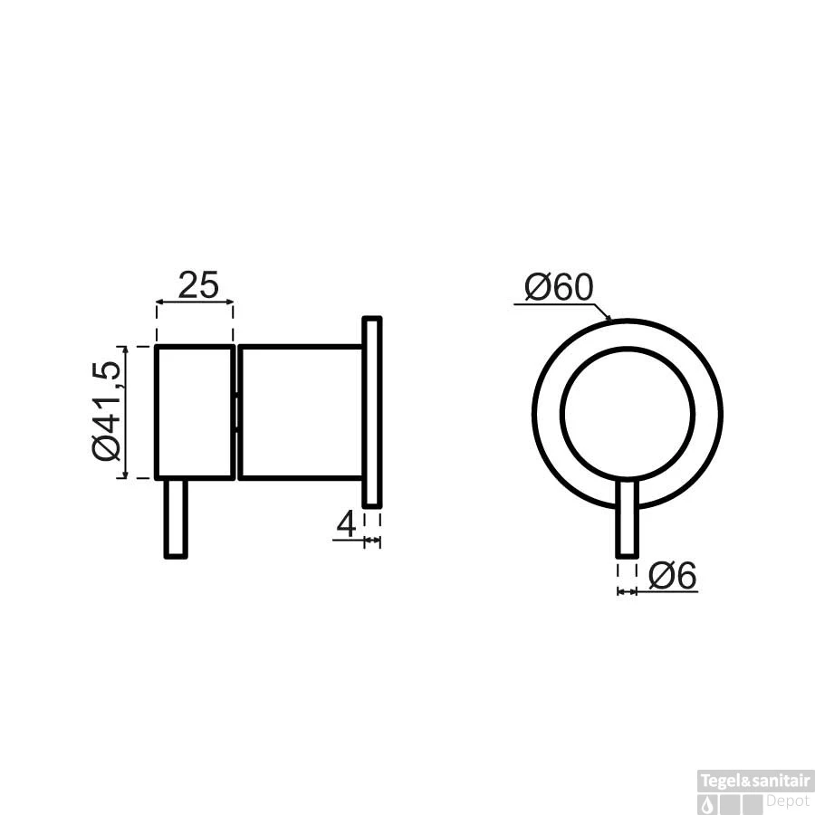 Regendoucheset Qisani Flow Inbouw 2-weg Zonder Plaat Geborsteld Copper 4 Regendoucheset Qisani Flow Inbouw 2-weg Zonder Plaat Geborsteld Copper - Afbeelding 2