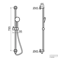 Regendoucheset Qisani Flow Inbouw 2-weg Zonder Plaat Geborsteld Mat Zwart -Exporteren Badkamer Top Winkel 25616 01 m0340 080 qisani flow glijstangset 5