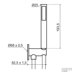 Regendoucheset Qisani Flow Inbouw 2-weg Ovalen Inbouwkraan Geborsteld Goud -Exporteren Badkamer Top Winkel 25617 01 m0340 080 qisani flow handdouche met wateraansluiting 6