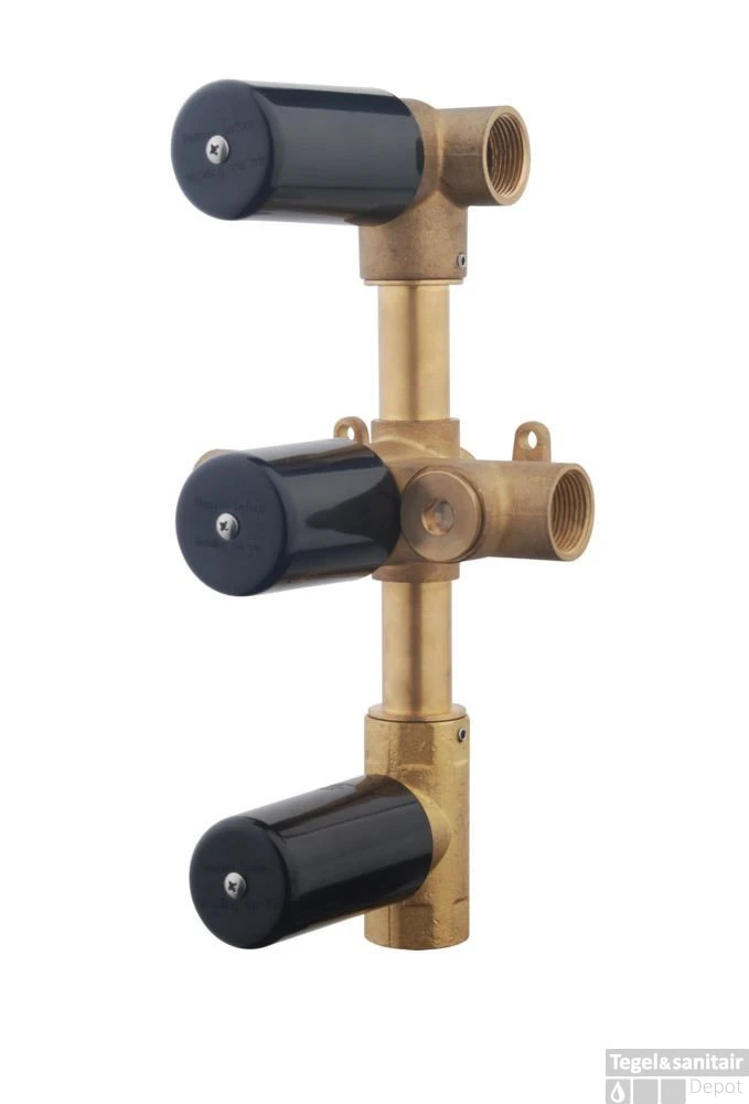 Inbouwdeel 3-wegs Douchethermostaat 3 Inbouwdeel 3-wegs Douchethermostaat