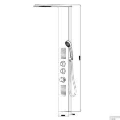 Wiesbaden RVS Douchekolom Ontario Met Thermostatische Kraan -Exporteren Badkamer Top Winkel 29.3753 2 1