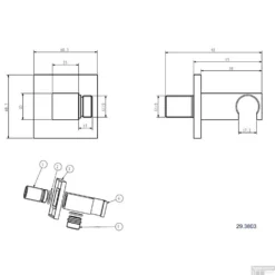 Thermostatische Inbouw Regendouche Set Wiesbaden Type 5 Wandarm 20 Cm Vierkant -Exporteren Badkamer Top Winkel 29.3803 1 1