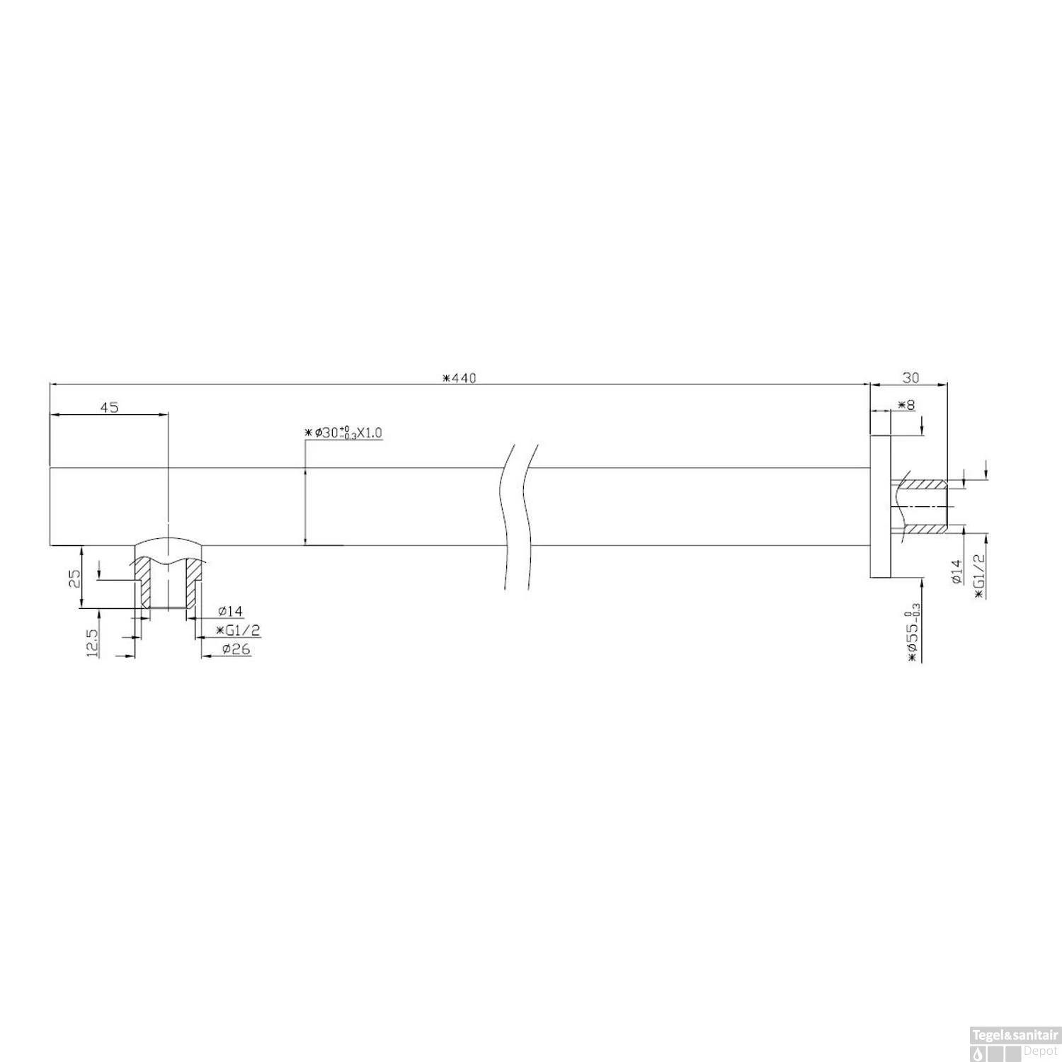 Thermostatische Inbouw Regendouche Set Wiesbaden Type 2 Wandarm 20 Cm Rond 7 Thermostatische Inbouw Regendouche Set Wiesbaden Type 2 Wandarm 20 Cm Rond - Afbeelding 5
