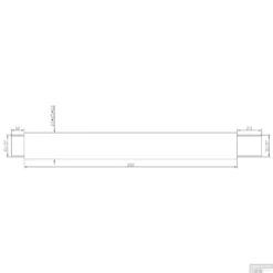 Luxe Plafonduitloop Vierkant Plafondbevestiging 20 Cm Chroom -Exporteren Badkamer Top Winkel 29.3812