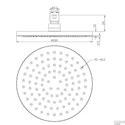 Thermostatische Inbouw Regendouche Set Wiesbaden Type 101 Plafondarm 20 Cm Rond Incl. Inbouwdeel -Exporteren Badkamer Top Winkel 29.3815 1 4