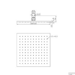 Thermostatische Inbouw Regendouche Set Wiesbaden Type 14 Plafondarm 30 Cm Vierkant Glijstang -Exporteren Badkamer Top Winkel 29.3821 1 1 2