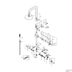 Thermostatische Douchekraan Wiesbaden Cross Chroom -Exporteren Badkamer Top Winkel 29.4050.jpg tech 2