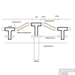 Cross Inbouw+ Afbouwdeel Wastafelmengkraan 2-knops Chroom -Exporteren Badkamer Top Winkel 29.4115 29.4116 29.4119 1