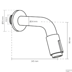 Fonteinkraan Differnz Mix Inbouw Mat Chroom -Exporteren Badkamer Top Winkel 30.414.40 tech