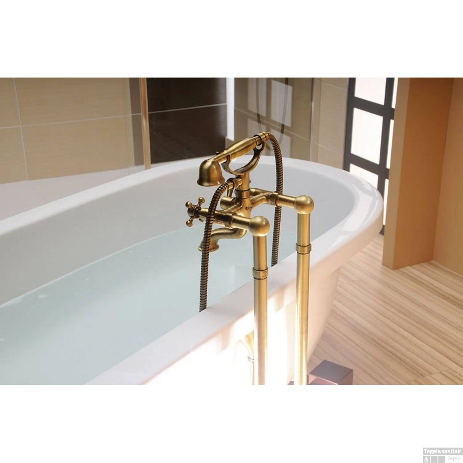 Badmengkraan Sapho Antea Met Handdouche 2-knop 11 Cm Brons 5 Badmengkraan Sapho Antea Met Handdouche 2-knop 11 Cm Brons - Afbeelding 3