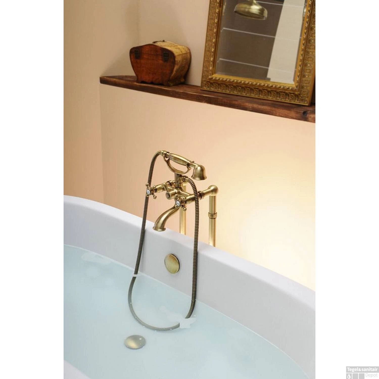 Badmengkraan Sapho Antea Met Handdouche 2-knop 11 Cm Brons 6 Badmengkraan Sapho Antea Met Handdouche 2-knop 11 Cm Brons - Afbeelding 4