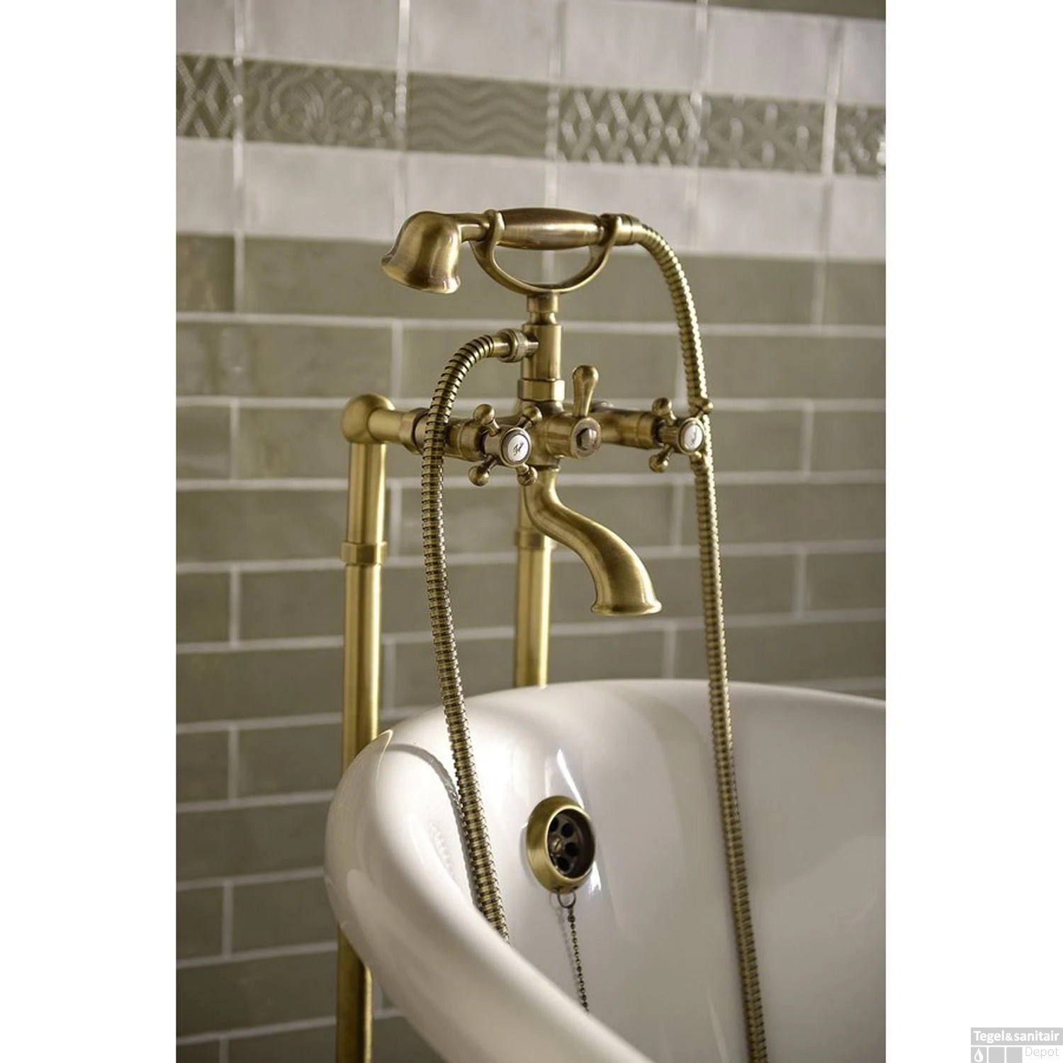 Badmengkraan Sapho Antea Met Handdouche 2-knop 11 Cm Brons 7 Badmengkraan Sapho Antea Met Handdouche 2-knop 11 Cm Brons - Afbeelding 5