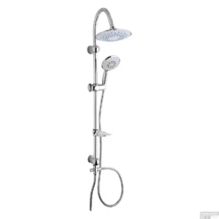 Doucheset Differnz Wellness Trendline Met Handdouche 20x20x105 Cm Chroom (zonder Kraan)