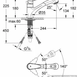 Grohe Eurodisc Keukenkraan Met Uittrekbare Handdouche Chroom -Exporteren Badkamer Top Winkel 38153