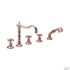 Badrandkraan Sapho Antea 3-kruisgreep Mengkraan Retro Compleet 5-gats Rose Goud