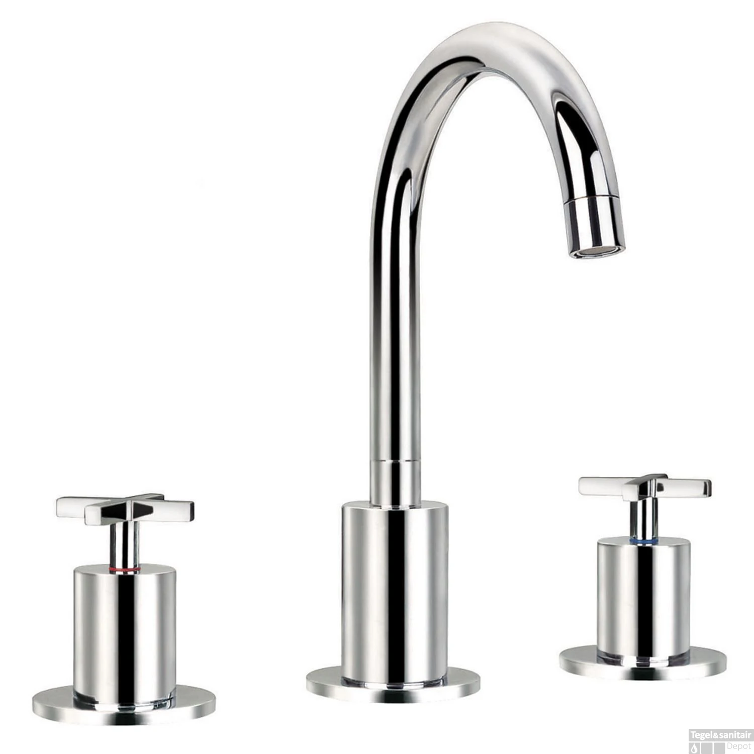 Wastafelkraan Inbouw Best Design New-Jax 3-Gats Staand 27 Cm Chroom 3 Wastafelkraan Inbouw Best Design New-Jax 3-Gats Staand 27 Cm Chroom