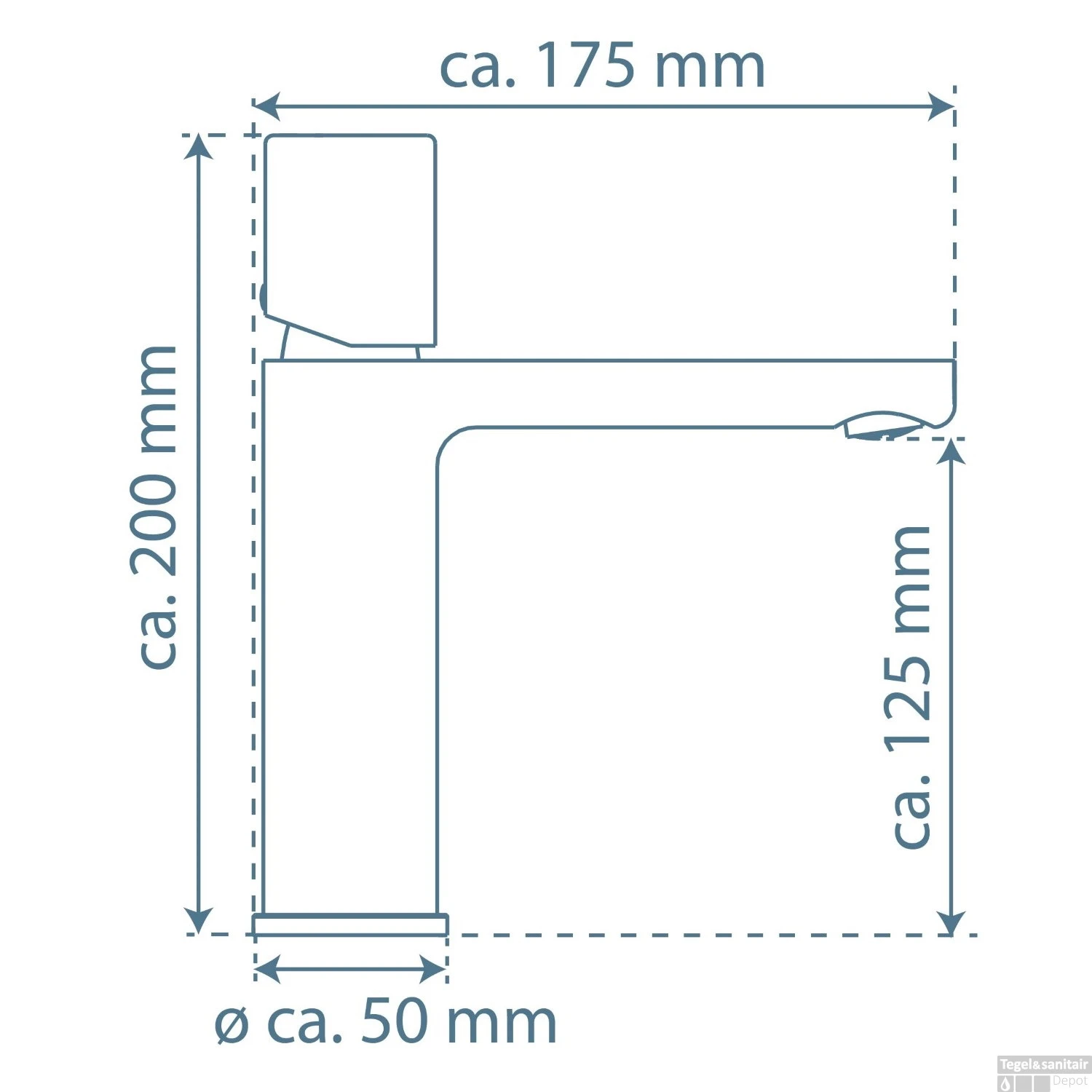 Thermostatische Badkraan Schutte London Messing Mat Zwart 8 Thermostatische Badkraan Schutte London Messing Mat Zwart - Afbeelding 6