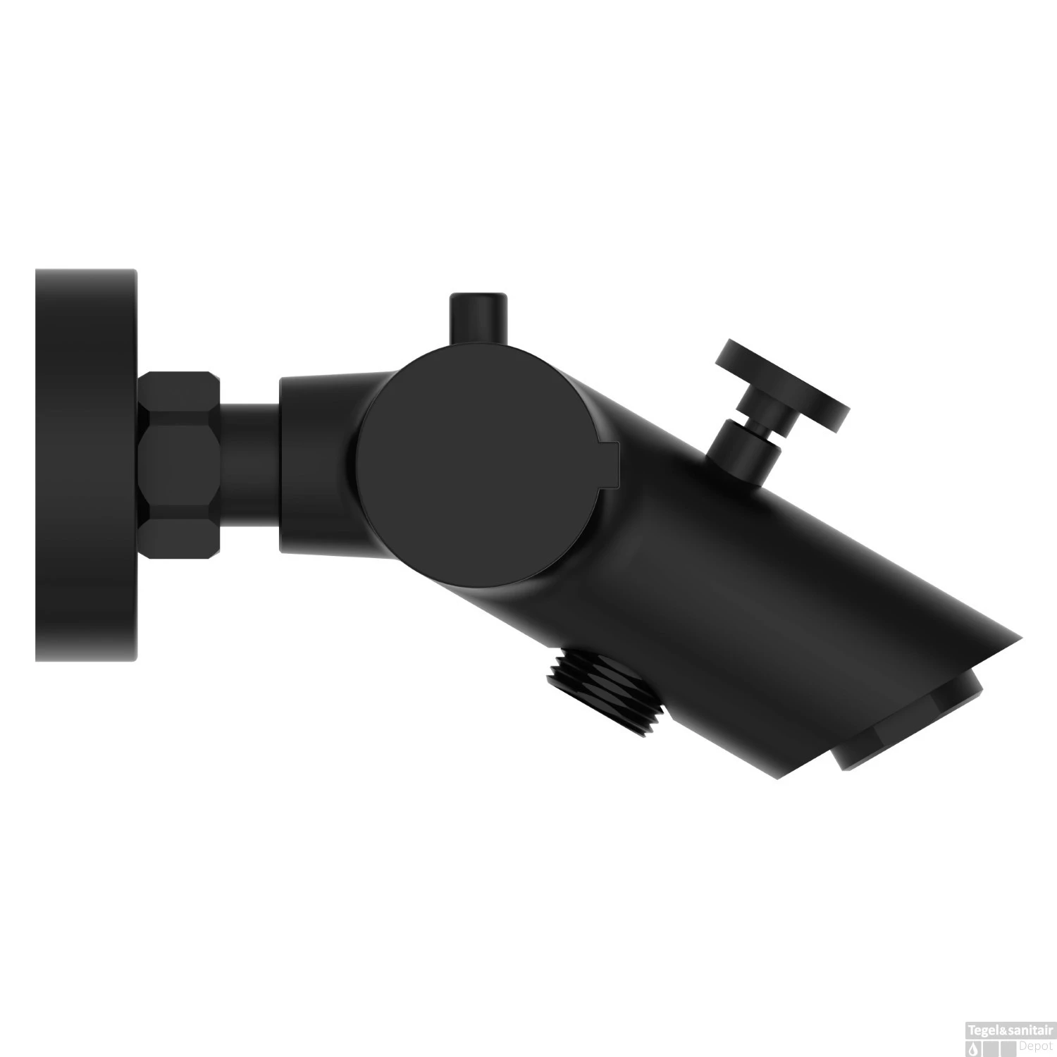 Thermostatische Badkraan Schutte London Messing Mat Zwart 4 Thermostatische Badkraan Schutte London Messing Mat Zwart - Afbeelding 2