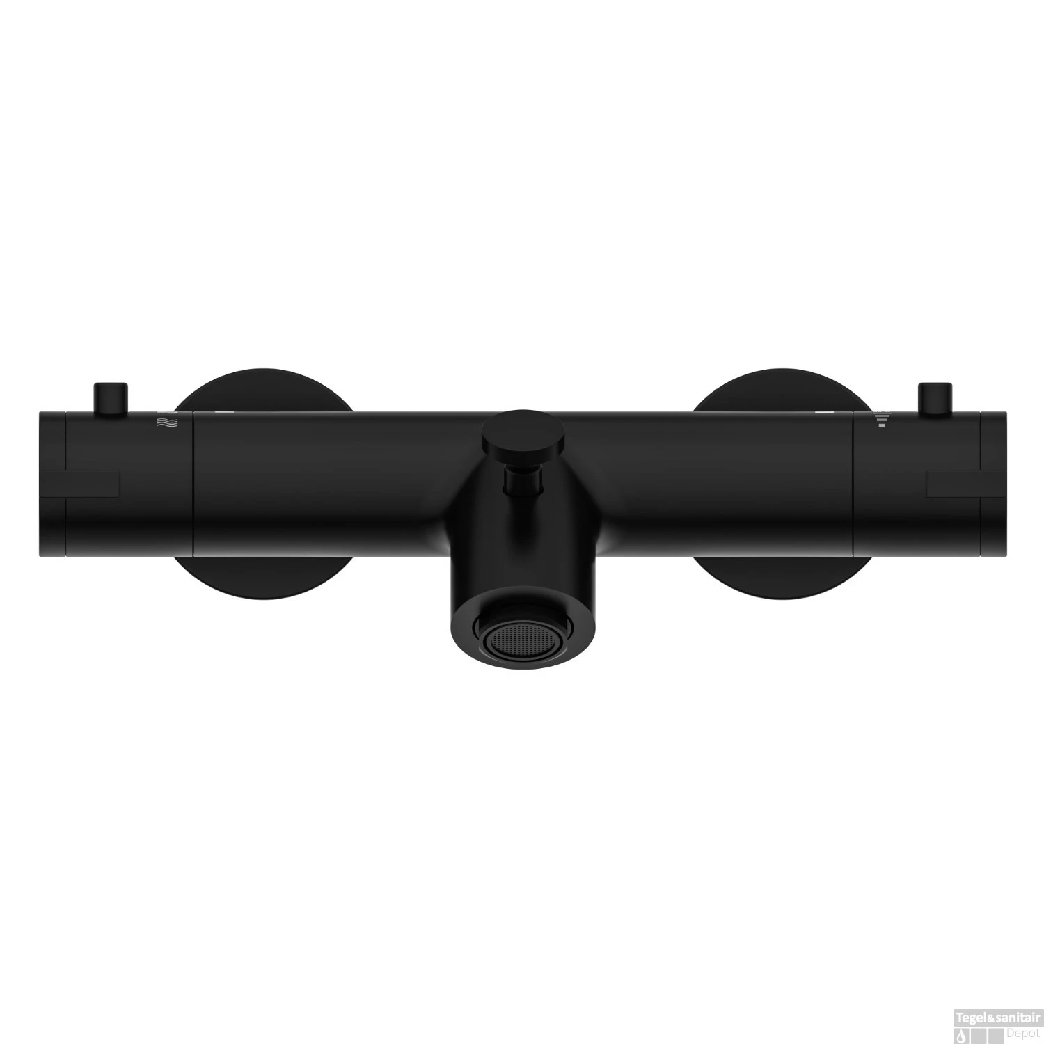 Thermostatische Badkraan Schutte London Messing Mat Zwart 5 Thermostatische Badkraan Schutte London Messing Mat Zwart - Afbeelding 3