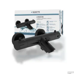 Thermostatische Badkraan Schutte London Messing Mat Zwart 27 Thermostatische Badkraan Schutte London Messing Mat Zwart -Exporteren Badkamer Top Winkel 4008431524764 5