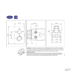 Regendoucheset Best Design White Rond Thermostatische Inbouwset Mat Wit -Exporteren Badkamer Top Winkel 4009180 2