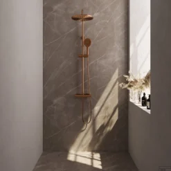 Regendouche Brauer Copper Showerpipe Met Thermostaat 30cm 3 Standen Koper -Exporteren Badkamer Top Winkel 5 gk 007 4 1 sfeer