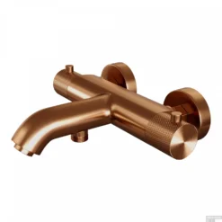 Opbouwset Bad- En Douchekraan Brauer Copper Carving Thermostatisch Met Wandhouder En Handdouche 3 Standen Geborsteld Koper -Exporteren Badkamer Top Winkel 5 gk 085 4 2 sfeer2