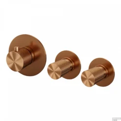 Inbouwthermostaatset Brauer Copper Carving Incl 3 Standen Handdouche En Badafvoer Koper -Exporteren Badkamer Top Winkel 5 gk 096 1 sfeer