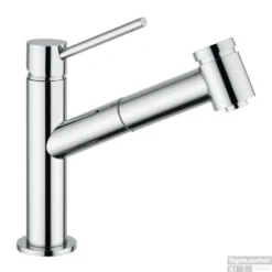 B&w-luxury Carati Keukenkraan Met Uittrekbare Uitloop Chroom