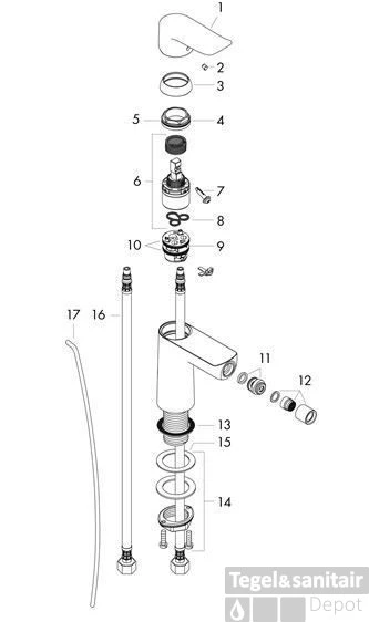 Hansgrohe Metris Bidetkraan Met Waste Chroom 6 Hansgrohe Metris Bidetkraan Met Waste Chroom - Afbeelding 4