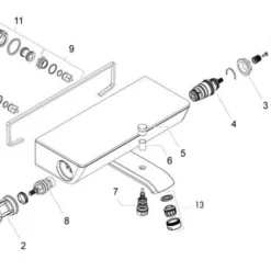 Hansgrohe Ecostat Select Badthermostaat Met Omstel Wit-chroom -Exporteren Badkamer Top Winkel 52335