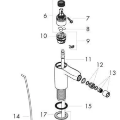 Hansgrohe Metris S Bidetkraan Chroom -Exporteren Badkamer Top Winkel 52425