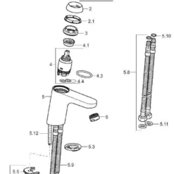 Hansa Primo Wastafelkraan Zonder Waste Sprong 107 Mm. Chroom -Exporteren Badkamer Top Winkel 53769