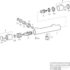 Hansa Unita Douchethermostaat Zonder S-koppelingen Chroom 13 Hansa Unita Douchethermostaat Zonder S-koppelingen Chroom -Exporteren Badkamer Top Winkel 53801
