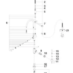Dornbracht Tara Classic Keukenkraan Rechts Met Hendel Platina Mat -Exporteren Badkamer Top Winkel 54382