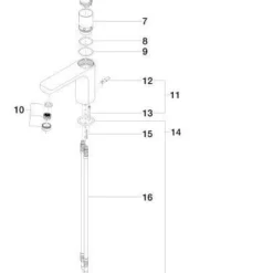 Villeroy & Boch Cult Wastafelkraan Met Waste Sprong 135mm. Chroom -Exporteren Badkamer Top Winkel 54835