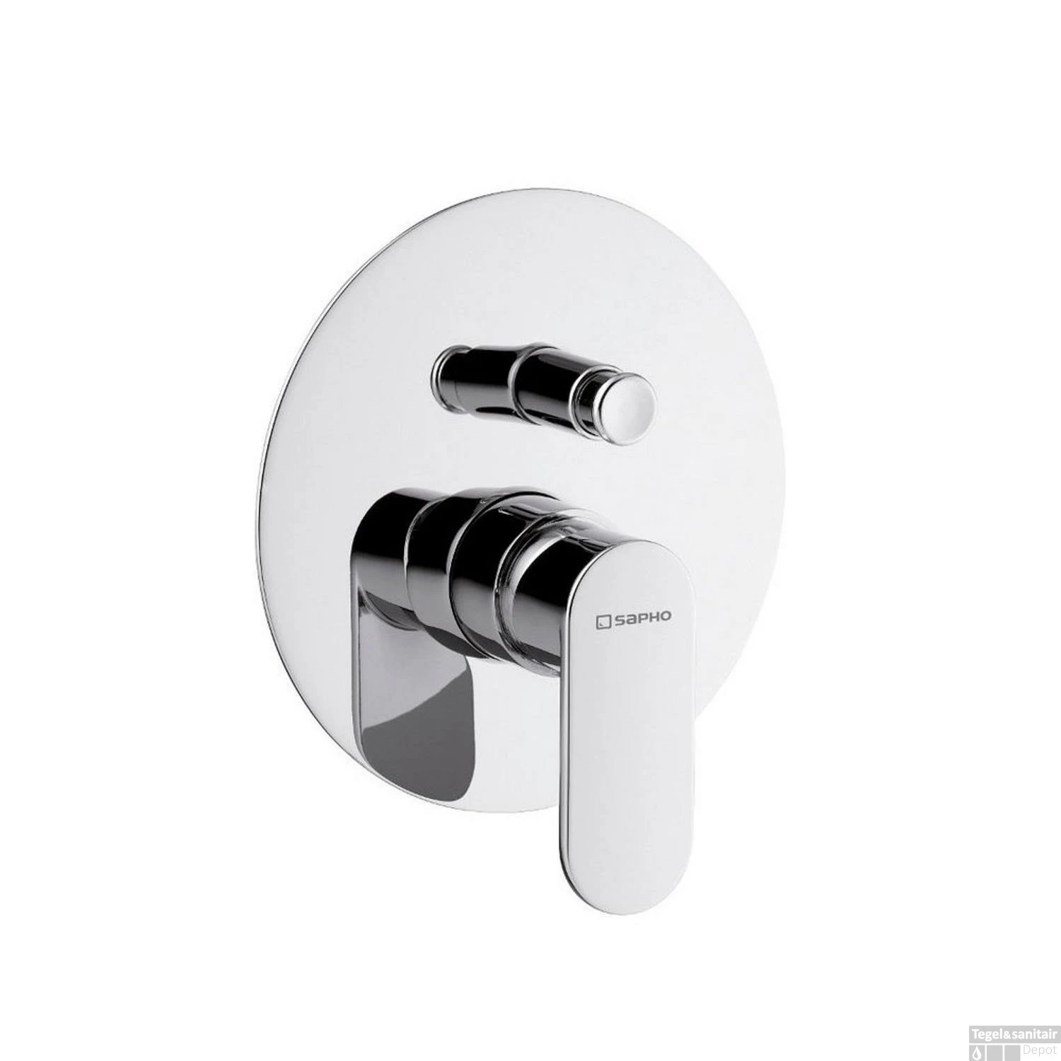 Douchekraan Inbouw Sapho Dandy Mengkraan Afbouwdeel 2-weg Chroom (incl. Inbouwdeel)