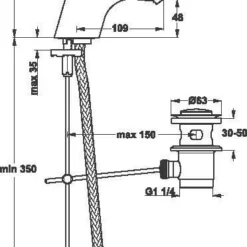 Venlo Nimbus New Wastafelkraan Met Waste Chroom -Exporteren Badkamer Top Winkel 62936